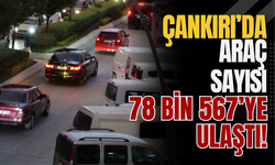 Çankırı’da Araç Sayısı 78 Bin 567’ye Ulaştı!