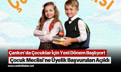 Çankırı’da Çocuklar İçin Yeni Dönem Başlıyor! Çocuk Meclisi’ne Üyelik Başvuruları Açıldı