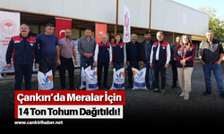 Çankırı’da Meralar İçin 14 Ton Tohum Dağıtıldı!