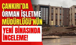 Çankırı’da Orman İşletme Müdürlüğü’nün Yeni Binasında İnceleme!