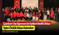 Çankırı’da Sporun En İyileri Belli Oldu! İşte Ödül Alan İsimler
