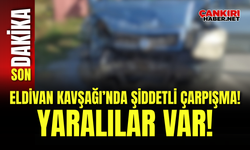 Eldivan Kavşağı’nda Şiddetli Çarpışma! Yaralılar Var!