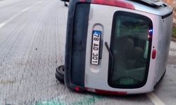 Feci Kaza! Otomobil Devrildi, 1 Yaralı