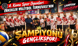 4. Kamu Spor Oyunları Erkekler Voleybol Turnuvası’nın Şampiyonu Gençlikspor!