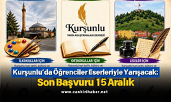 Kurşunlu’da Öğrenciler Eserleriyle Yarışacak: Son Başvuru 15 Aralık