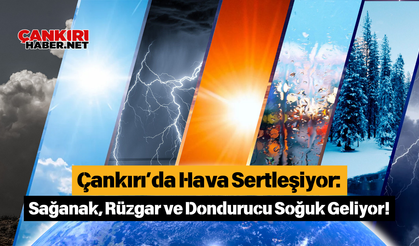 Çankırı’da Hava Sertleşiyor: Sağanak, Rüzgar ve Dondurucu Soğuk Geliyor!