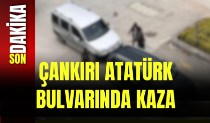 Çankırı Atatürk Bulvarında Kaza