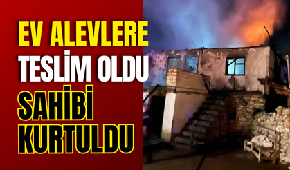 Ev Alevlere Teslim Oldu, Sahibi Kurtuldu