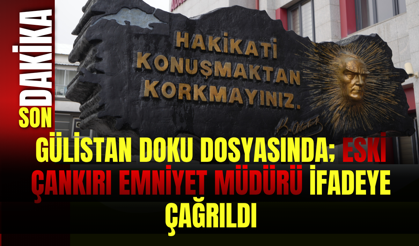 Gülistan Doku Dosyasında; Eski Çankırı Emniyet Müdürü İfadeye Çağrıldı