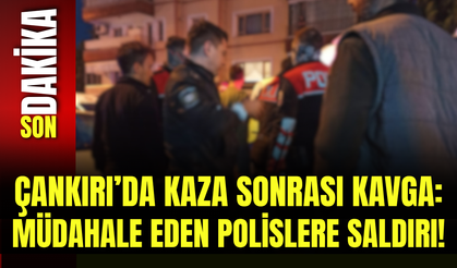 Çankırı’da Kaza Sonrası Kavga: Müdahale Eden Polislere Saldırı!