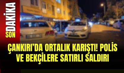 Çankırı’da Ortalık Karıştı! Polis ve Bekçilere Satırlı Saldırı
