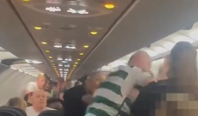Uçakta taşkınlık çıkaran sarhoş İskoç yolcu Polise saldırdı, gözaltına alındı