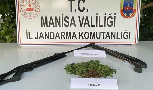 Manisa’da uyuşturucu yetiştiren 3 kişi suçüstü yakalandı