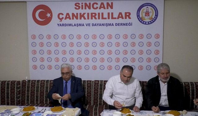 Sincan Çankırılılar Derneği'nden Çankırı bulgur pilavlı İstişare Kurulu Programı