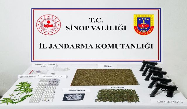 Sinop'ta uyuşturucu operasyonu: 19 gözaltı