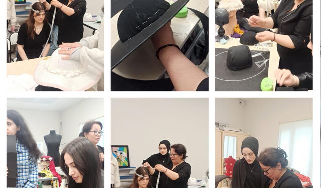 "Moda Tutkunları İçin İlknur Altundağ'ın Şapka Tasarımı Workshop'u Üniversitede Heyecan Yarattı"