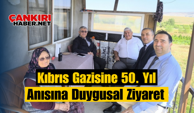 Kıbrıs Gazisine 50. Yıl Anısına Duygusal Ziyaret