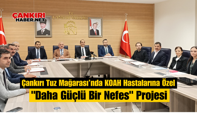 Çankırı Tuz Mağarası’nda KOAH Hastalarına Özel "Daha Güçlü Bir Nefes" Projesi