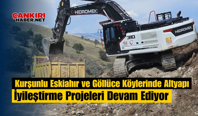 Kurşunlu Eskiahır ve Göllüce Köylerinde Altyapı İyileştirme Projeleri Devam Ediyor