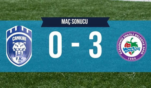 1074 Çankırı Spor - Ereğli Belediyespor karşılaşması sona erdi: Maç sonucu güldürmedi!