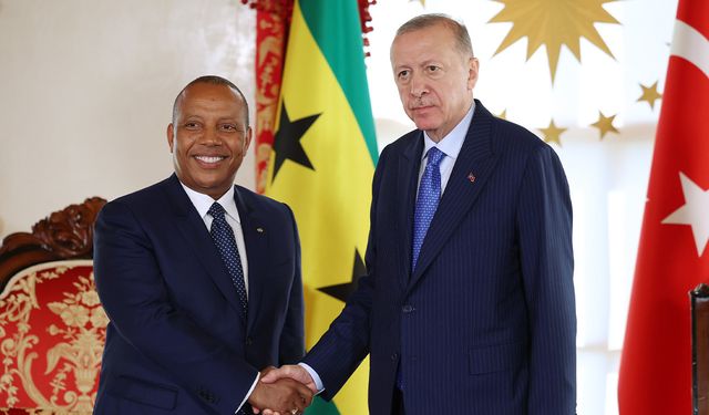 Cumhurbaşkanı Erdoğan, Sao Tome ve Principe Başbakanı ile görüştü