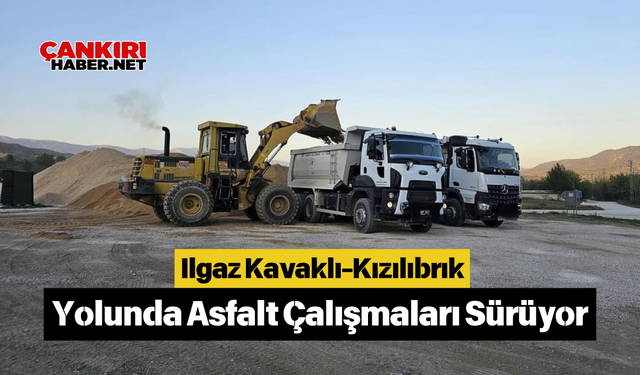 Ilgaz Kavaklı-Kızılıbrık Yolunda Asfalt Çalışmaları Sürüyor