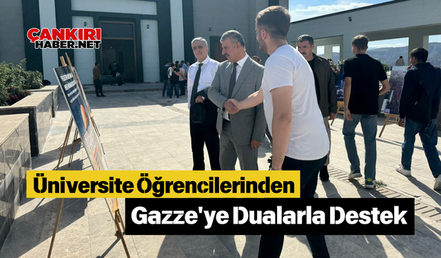 Üniversite Öğrencilerinden Gazze'ye Dualarla Destek