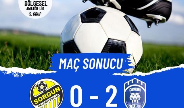 Çankırı Spor, Sorgun'u 2-0 yenerek üst sıralara tırmandı