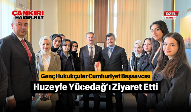 Genç Hukukçular Cumhuriyet Başsavcısı Huzeyfe Yücedağ’ı Ziyaret Etti