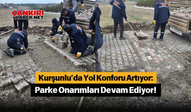 Kurşunlu’da Yol Konforu Artıyor: Parke Onarımları Devam Ediyor!