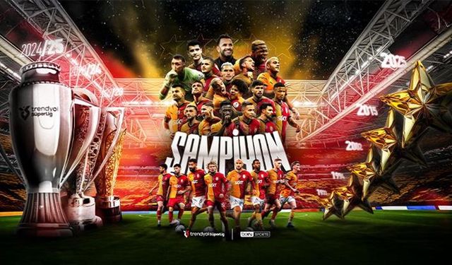 Galatasaray 5. Yıldızı Taktı! Üst Üste 3. Şampiyonlukla Tarihe Damga Vurdu