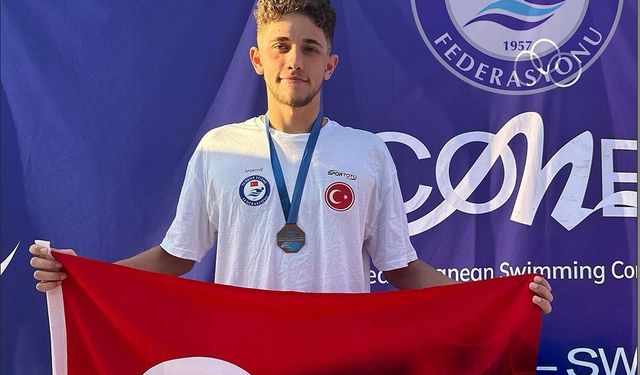 Kayserili Yüzücü Berkin Avcı, Comen Cup'ta Bronz Madalya Kazandı