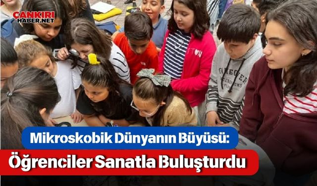 Mikroskobik Dünyanın Büyüsü: Öğrenciler Sanatla Buluşturdu