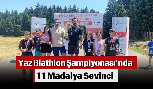 Yaz Biathlon Şampiyonası’nda 11 Madalya Sevinci