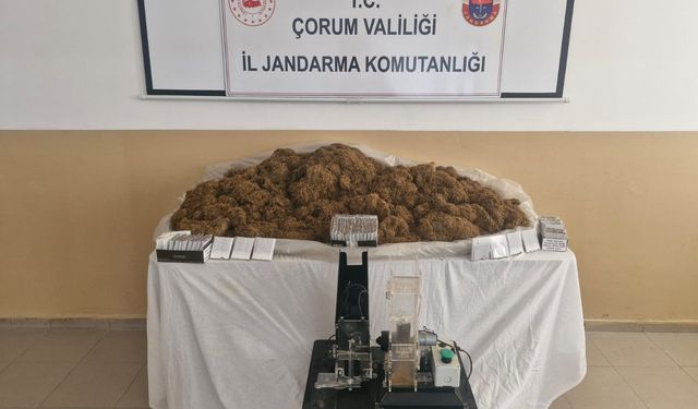 Çorum Alaca’da Kaçak Tütün Operasyonu: Bin 620 Makaron Ele Geçirildi