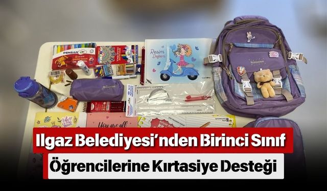 Ilgaz Belediyesi’nden Birinci Sınıf Öğrencilerine Kırtasiye Desteği