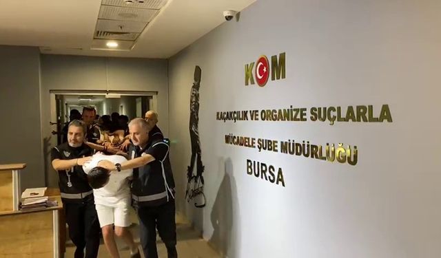 Interpol’ün Aradığı Örgüt Liderine Bursa Merkezli Operasyon: 9 Tutuklama