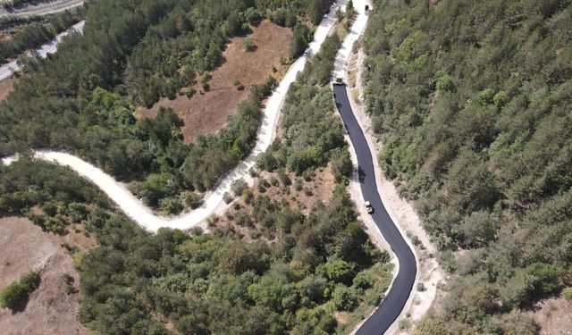Kastamonu İl Özel İdaresi, 40 Derece Sıcakta Köy Yollarını Asfaltlıyor