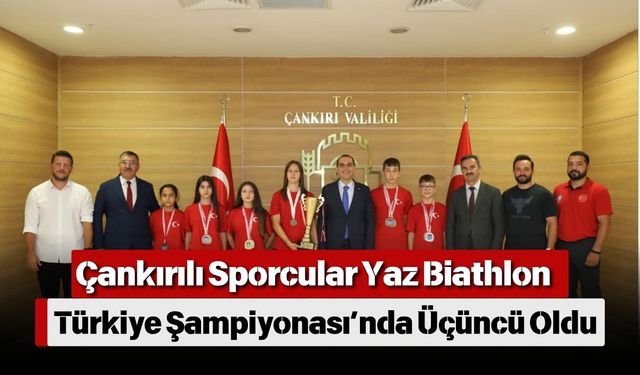 Çankırılı Sporcular Yaz Biathlon Türkiye Şampiyonası’nda Üçüncü Oldu