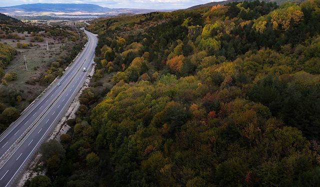 Bolu Dağı’nda Sonbahar Renkleri Kartpostallık Görüntü Oluşturdu