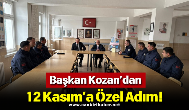 Başkan Kozan’dan 12 Kasım’a Özel Adım!