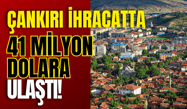 Çankırı İhracatta 41 Milyon Dolara Ulaştı!