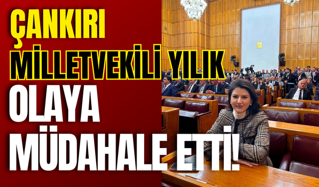ÇANKIRI MİLLETVEKİLİ YILIK OLAYA MÜDAHALE ETTİ!