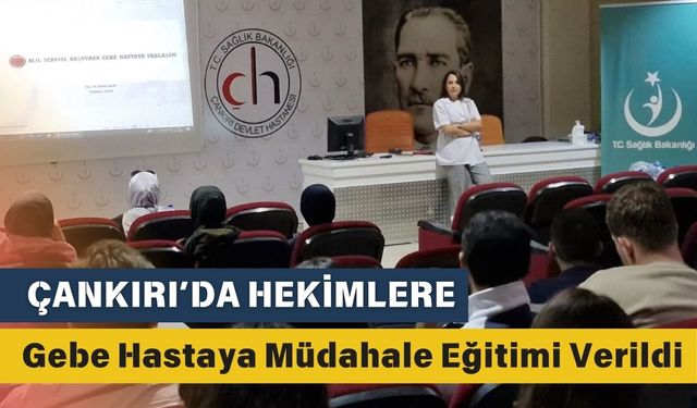 Çankırı’da Hekimlere Gebe Hastaya Müdahale Eğitimi Verildi