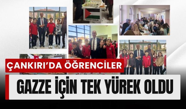 Çankırı’da Öğrenciler Gazze İçin Tek Yürek Oldu