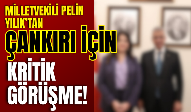 Milletvekili Pelin Yılık’tan Çankırı İçin Kritik Görüşme!