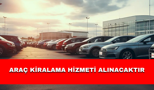 ARAÇ KİRALAMA HİZMETİ ALINACAKTIR
