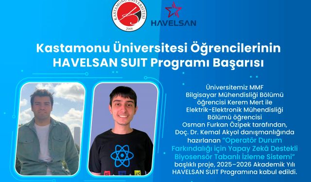 Üniversite öğrencilerinden savunma teknolojilerine katkı: Projeleri SUIT programında
