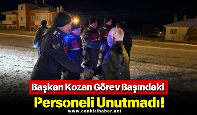 Başkan Kozan Görev Başındaki Personeli Unutmadı!