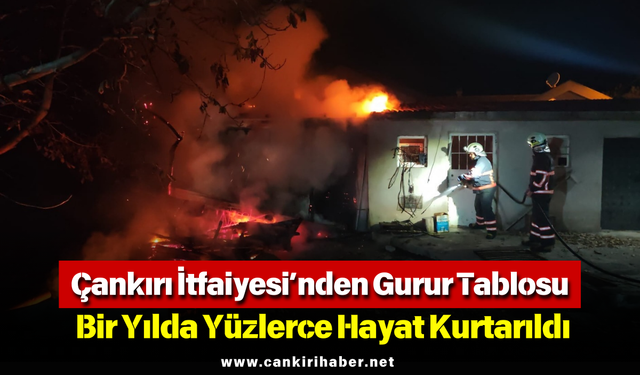 Çankırı İtfaiyesi’nden Gurur Tablosu: Bir Yılda Yüzlerce Hayat Kurtarıldı